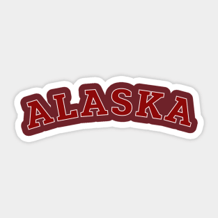 Alaska Retro Vintage University Style Sticker